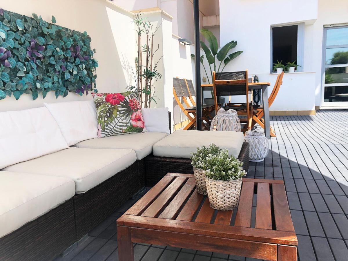 Gran terraza Muchavista San Juan Alicante El Campello Bagian luar foto