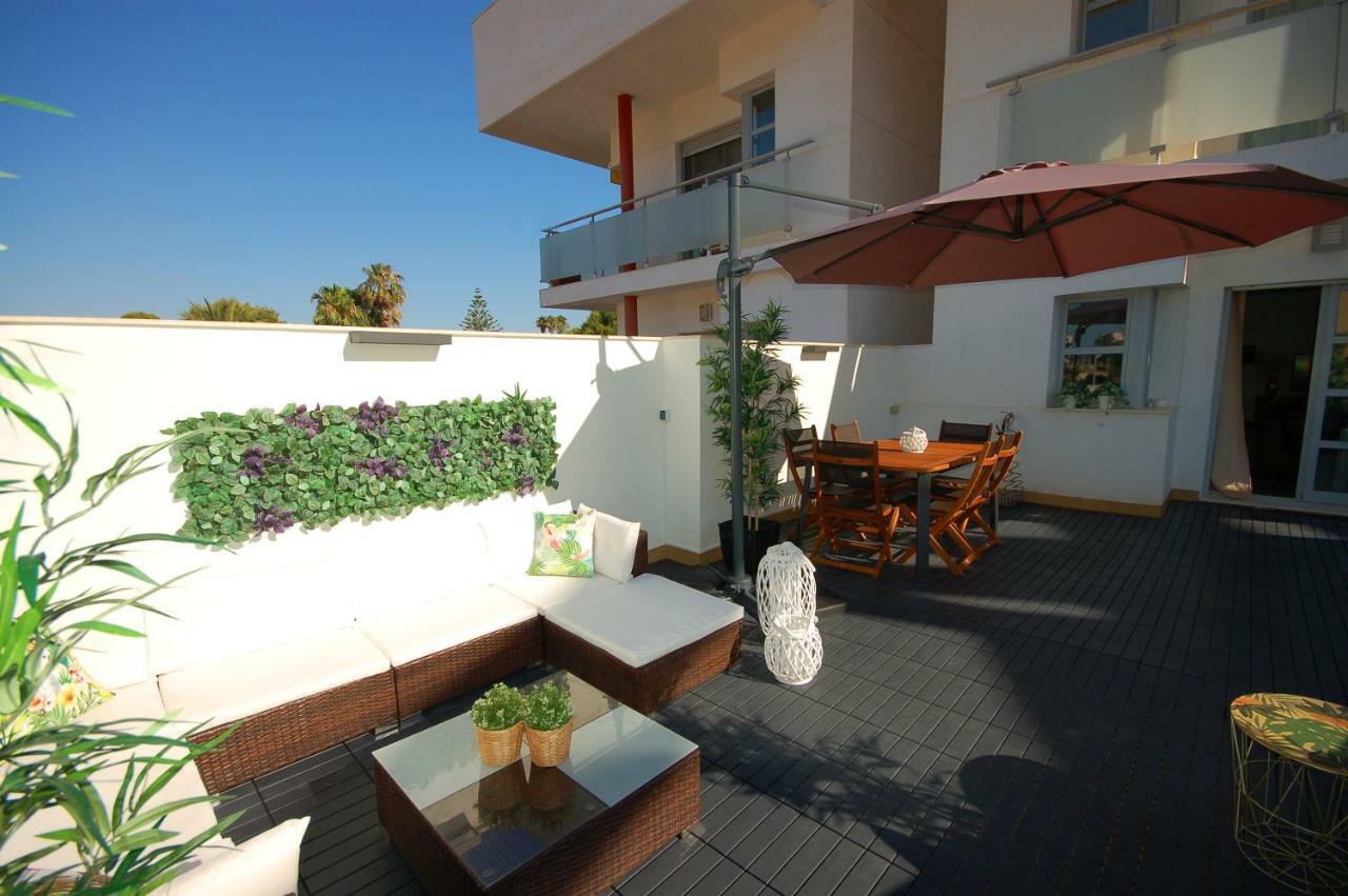 Gran terraza Muchavista San Juan Alicante El Campello Bagian luar foto